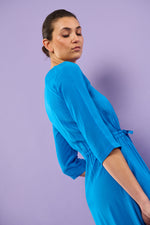 Sophia Lee Rakel Dress / Clear blue
