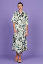 Sophia Lee Long Kimono dress / Black currants