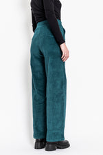 Sophia Lee Wilde Pants / Petrol green velvet LONG