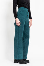 Sophia Lee Wilde Pants / Petrol green velvet