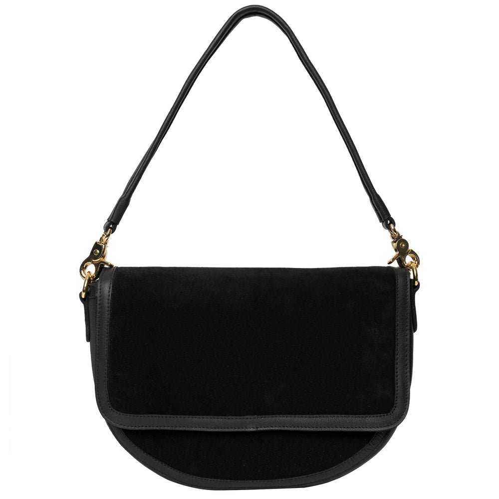 Re-Designed Big Lima Taske / Black Suede