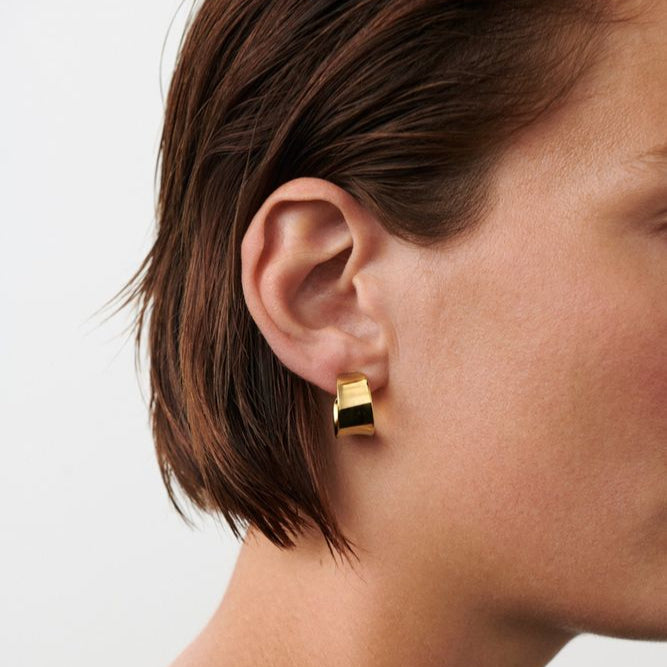 Pernille Corydon Reflection Hoops / Forgyldt