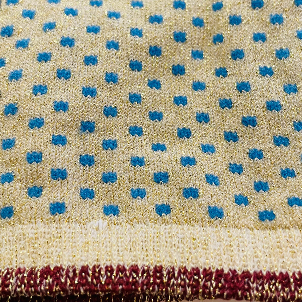 Beck Söndergaard Dina Small Dots  Strømper / Royal Blue (#255)