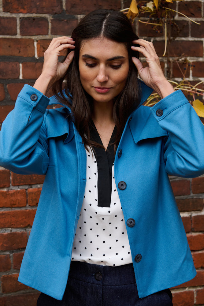 Tolsing Jolene Jacket / Ligth Blue Wool