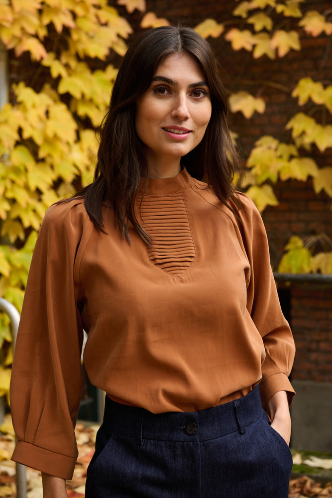 Tolsing Tine Vendeskjorte / Brown