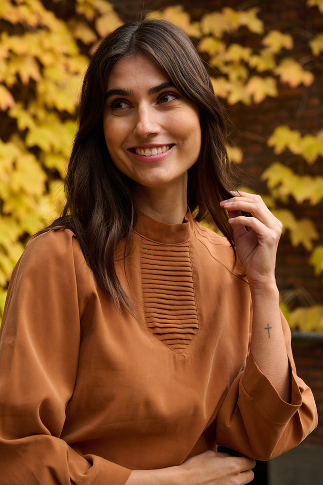 Tolsing Tine Vendeskjorte / Brown