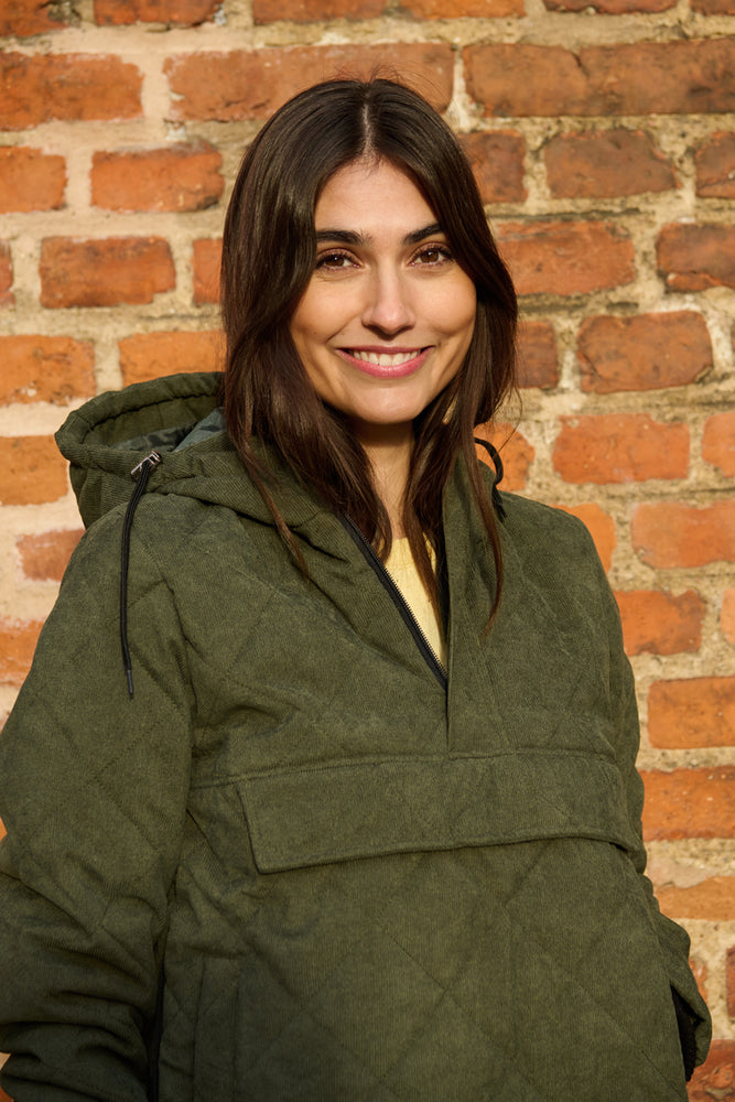 Tolsing Anorak / Dusty Green Velvet (Water Resistant)