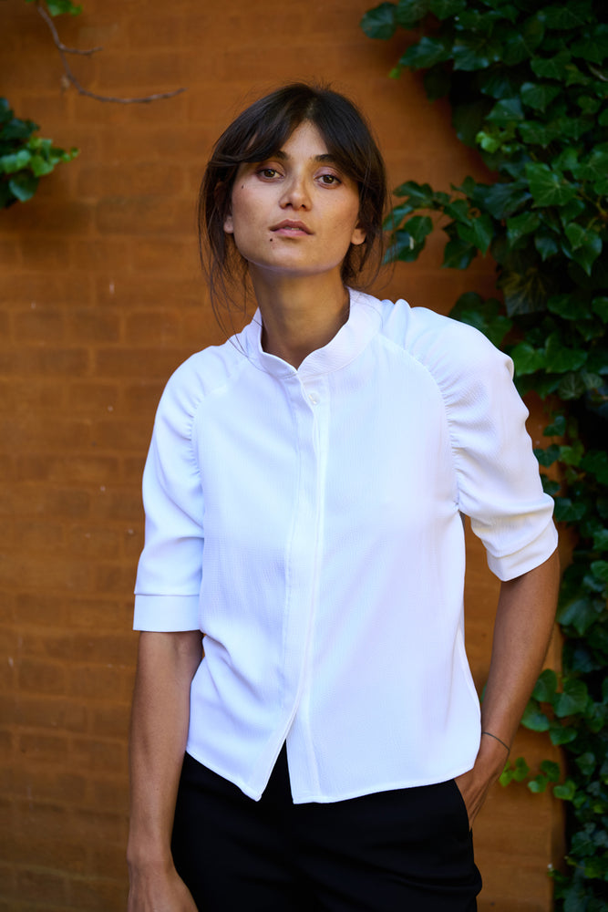 Tolsing Frida Skjorte / White Struktur