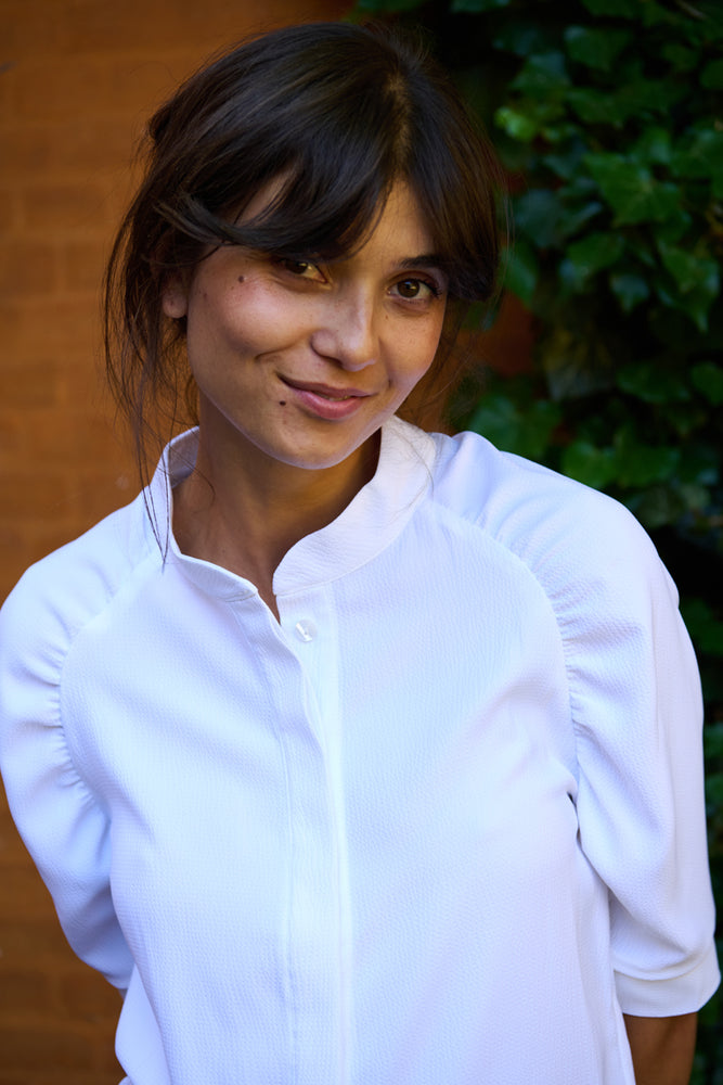 Tolsing Frida Skjorte / White Struktur