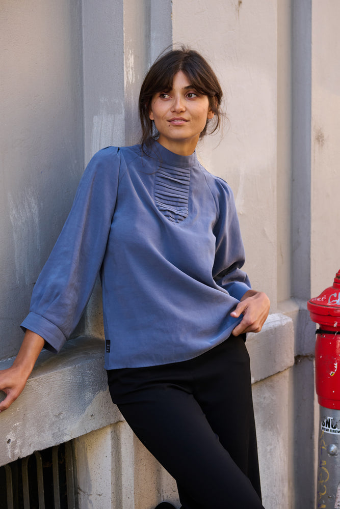 Tolsing Tine Vendeskjorte / Dusty Blue