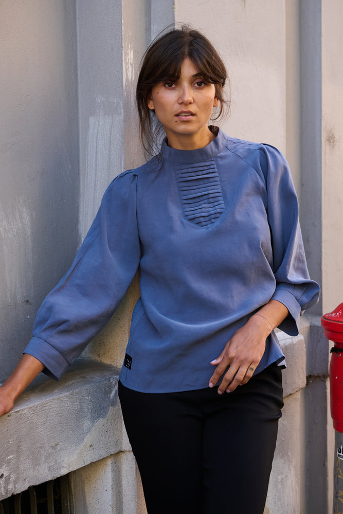 Tolsing Tine Vendeskjorte / Dusty Blue