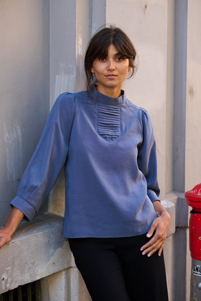 Tolsing Tine Vendeskjorte / Dusty Blue