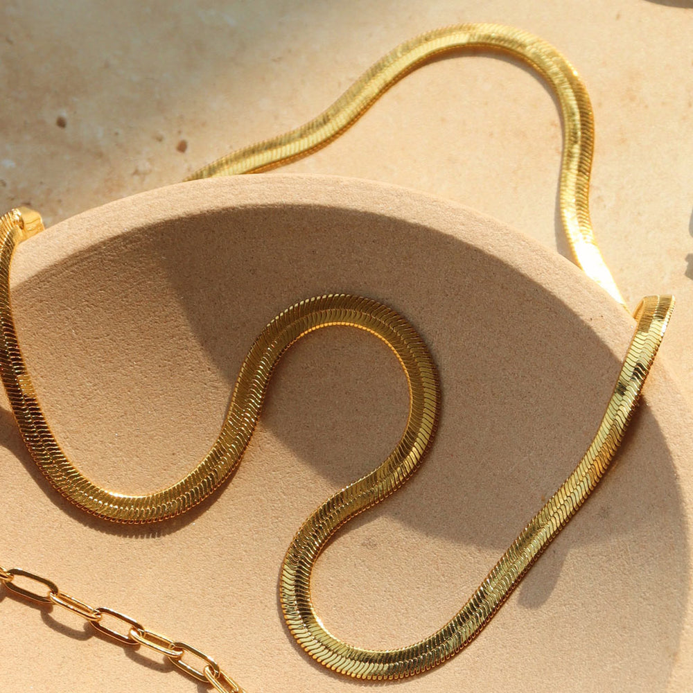 Lulu Copenhagen Snake Necklace / Forgyldt