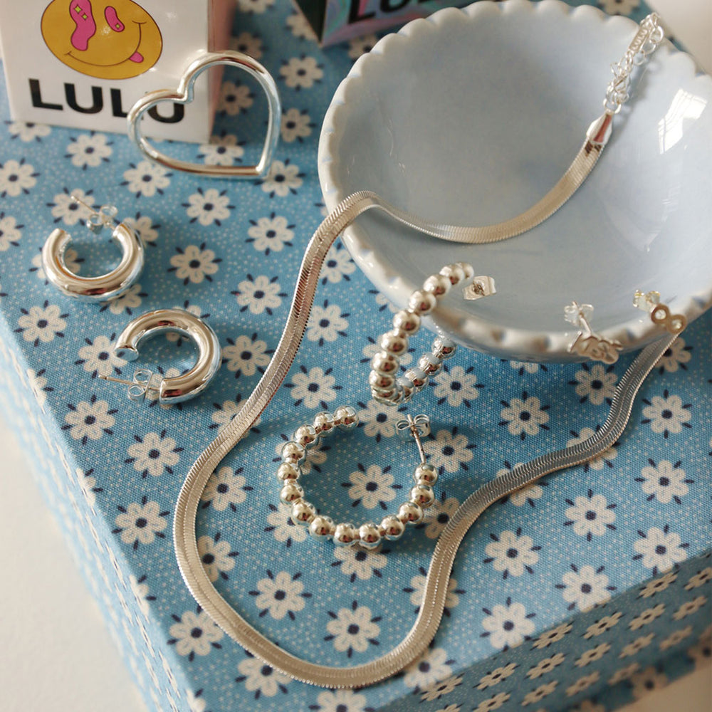 Lulu Copenhagen Snake Necklace / Forsølvet