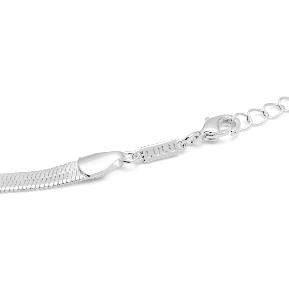 Lulu Copenhagen Snake Necklace / Forsølvet