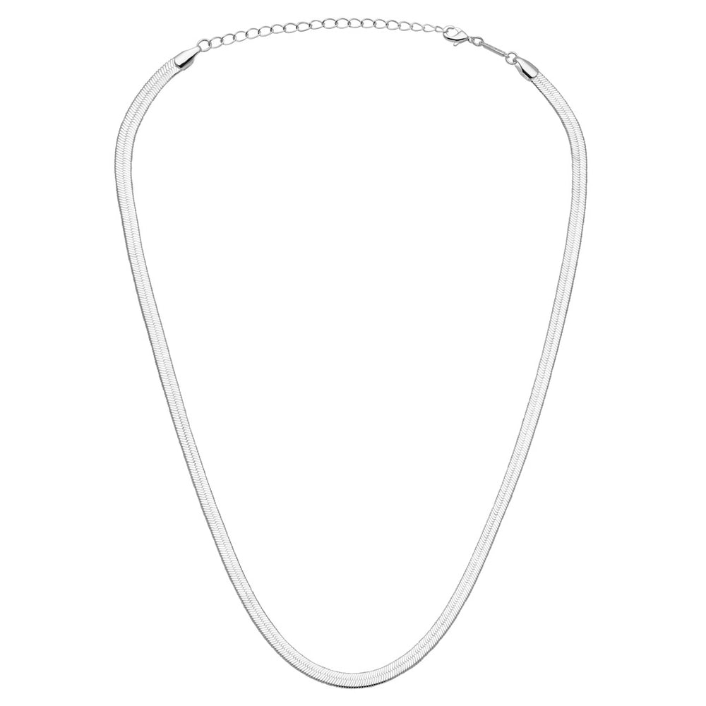 Lulu Copenhagen Snake Necklace / Forsølvet