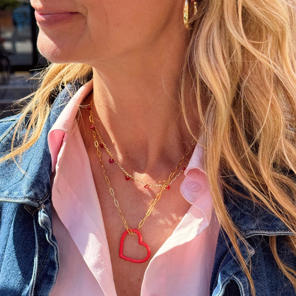 Lulu Copenhagen Paperclip Necklace / Forgyldt