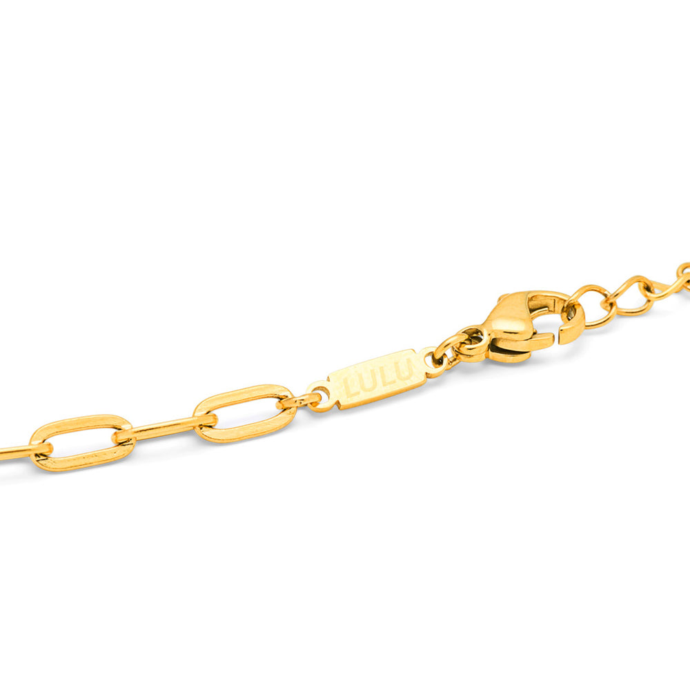 Lulu Copenhagen Paperclip Necklace / Forgyldt