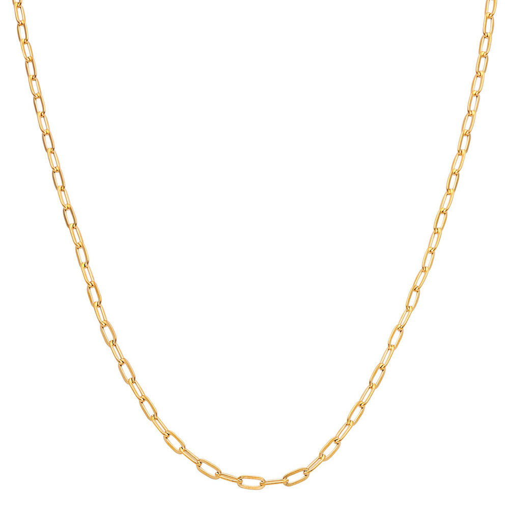 Lulu Copenhagen Paperclip Necklace / Forgyldt