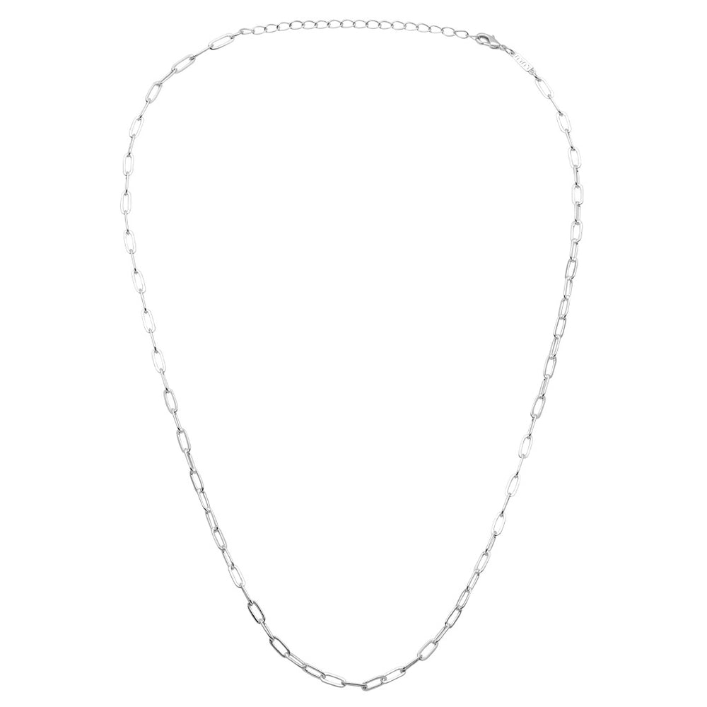 Lulu Copenhagen Paperclip Necklace / Forsølvet