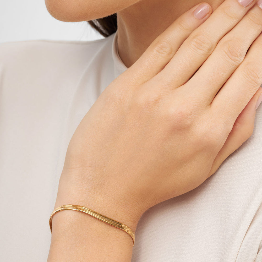 Lulu Copenhagen Snake Armbånd / Forgyldt