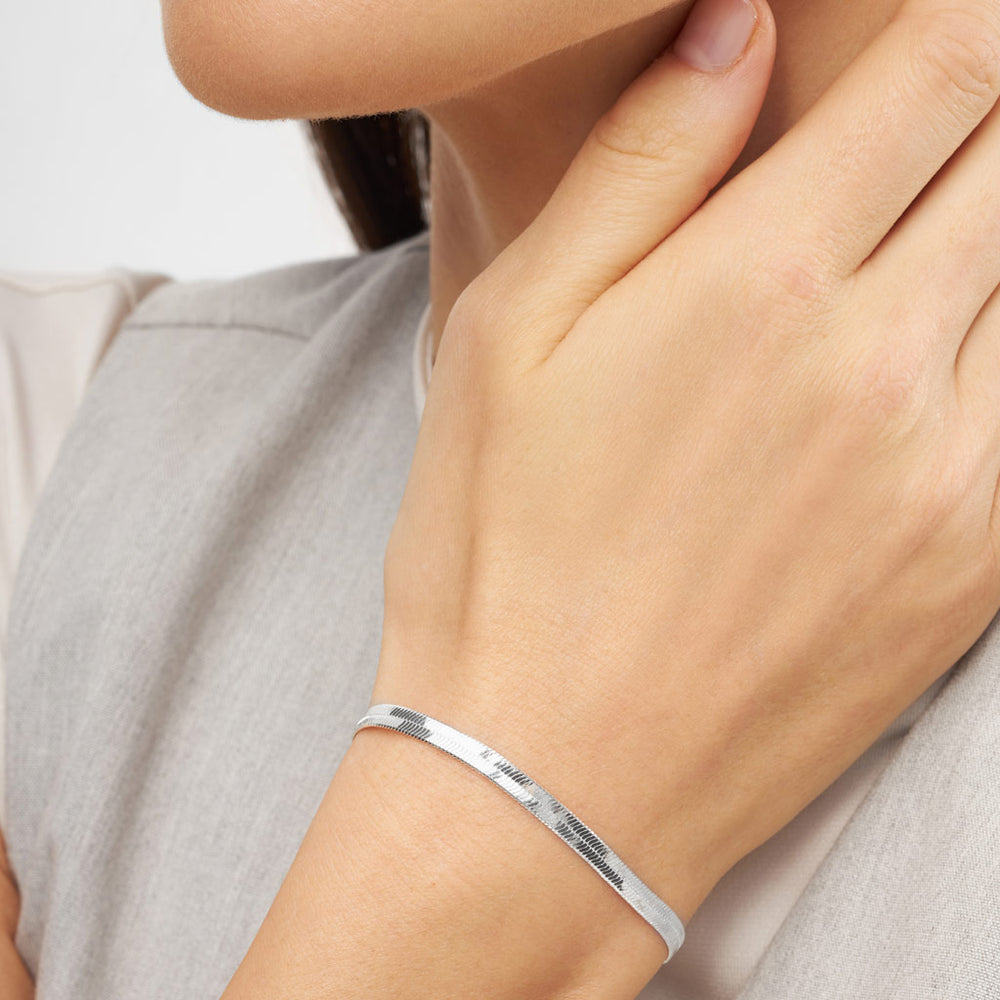 Lulu Copenhagen Snake Armbånd / Forsølvet