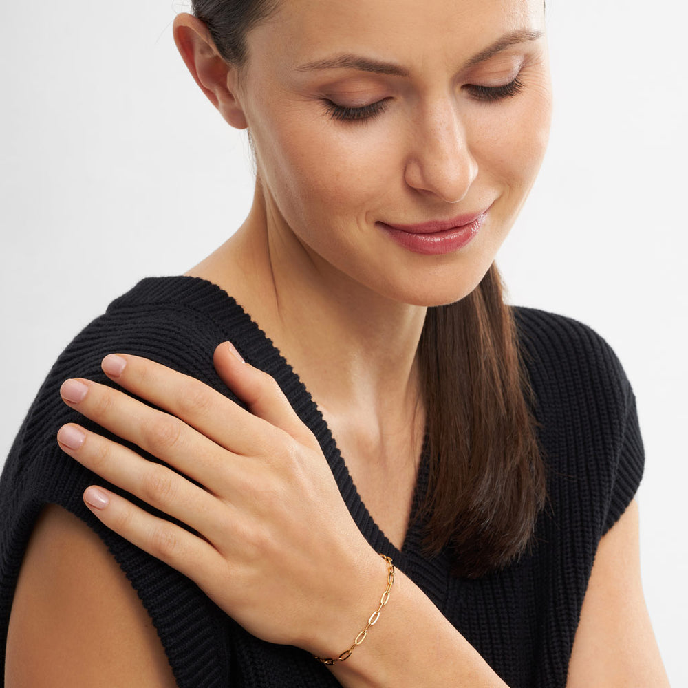 Lulu Copenhagen Paperclip Armbånd / Forgyldt