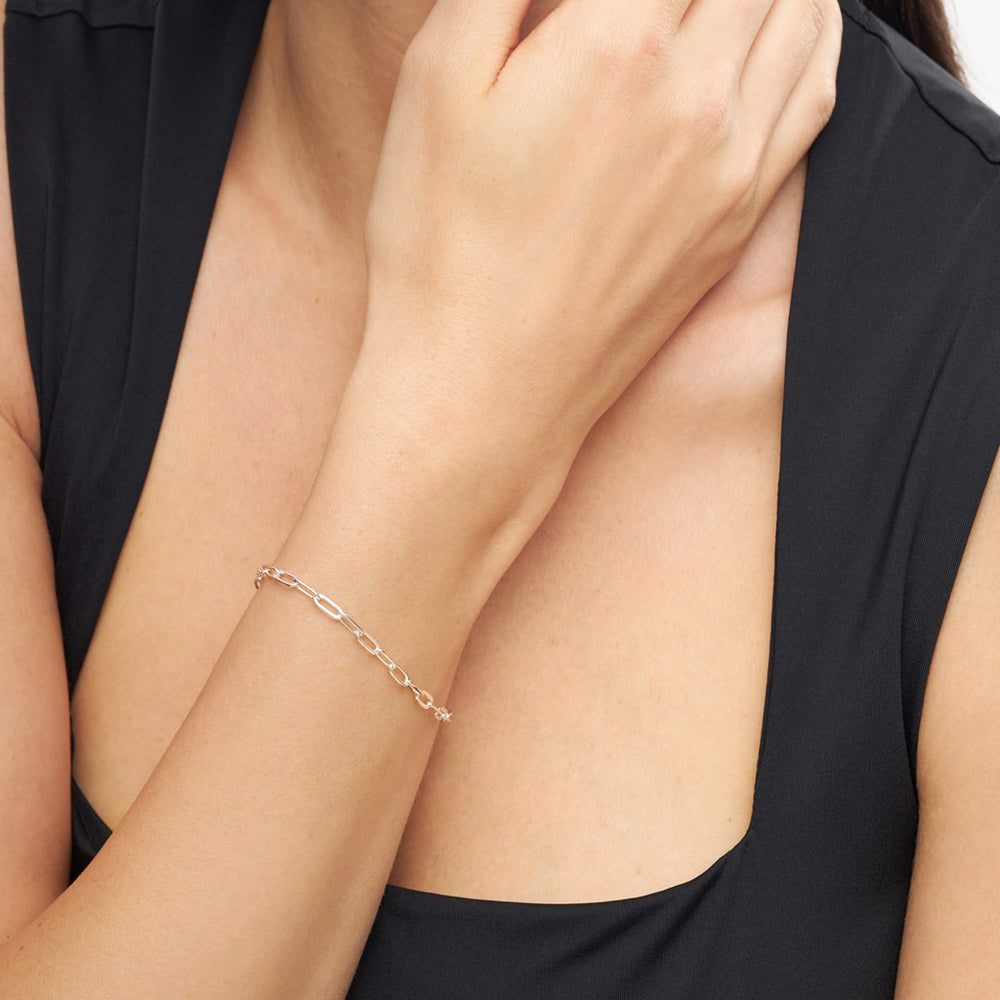 Lulu Copenhagen Paperclip Armbånd / Forsølvet