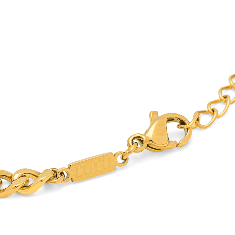 Lulu Copenhagen Panzer Armbånd / Forgyldt