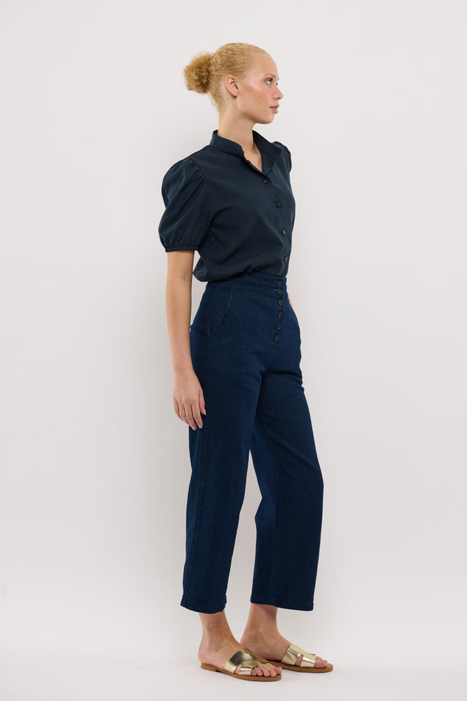 Sophia Lee Wilde Pants / Dark denim blue