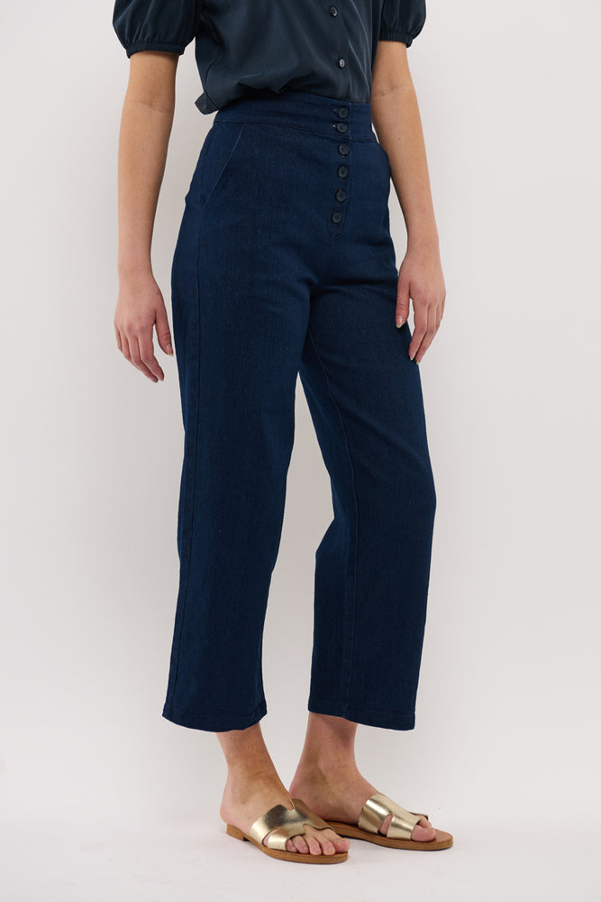 Sophia Lee Wilde Pants / Dark denim blue