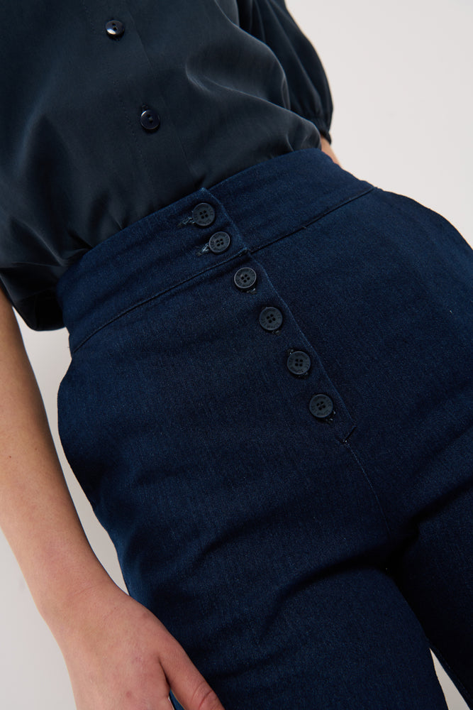Sophia Lee Wilde Pants / Dark denim blue