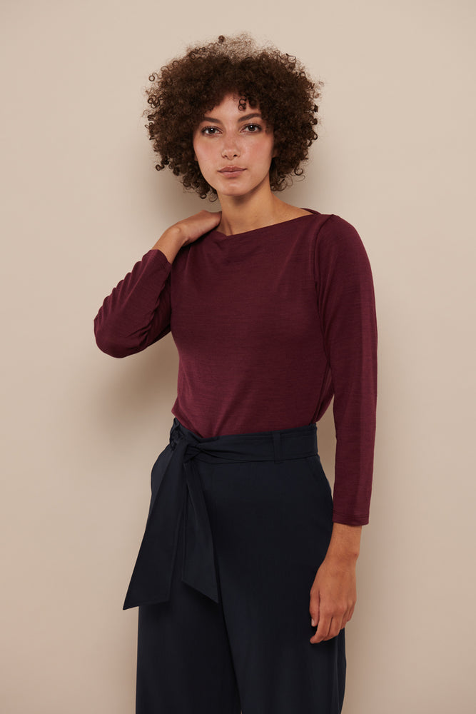 Tolsing Mila Bluse / Purple Wool