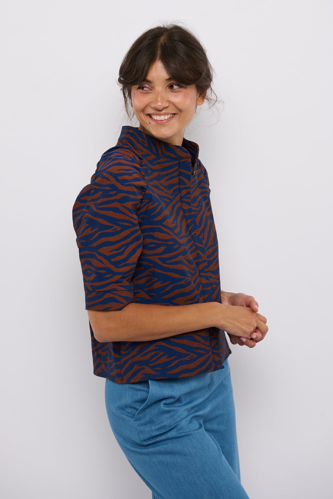 Tolsing Frida Skjorte / Brown & Blue