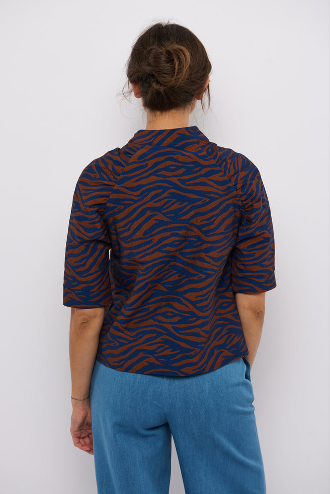 Tolsing Frida Skjorte / Brown & Blue