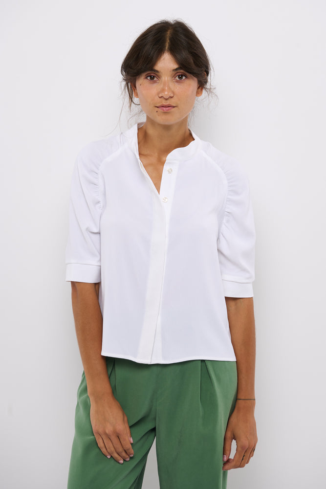 Tolsing Frida Skjorte / White Struktur