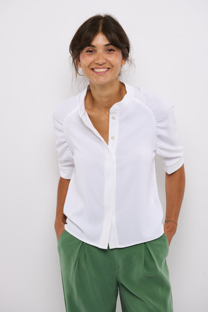 Tolsing Frida Skjorte / White Struktur