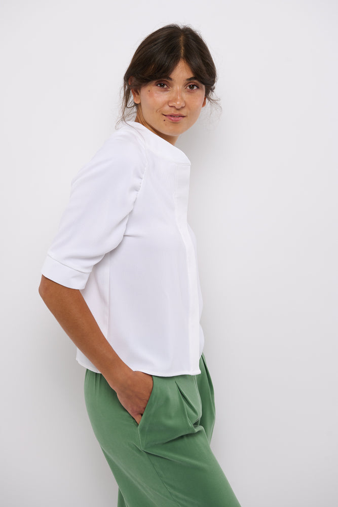 Tolsing Frida Skjorte / White Struktur