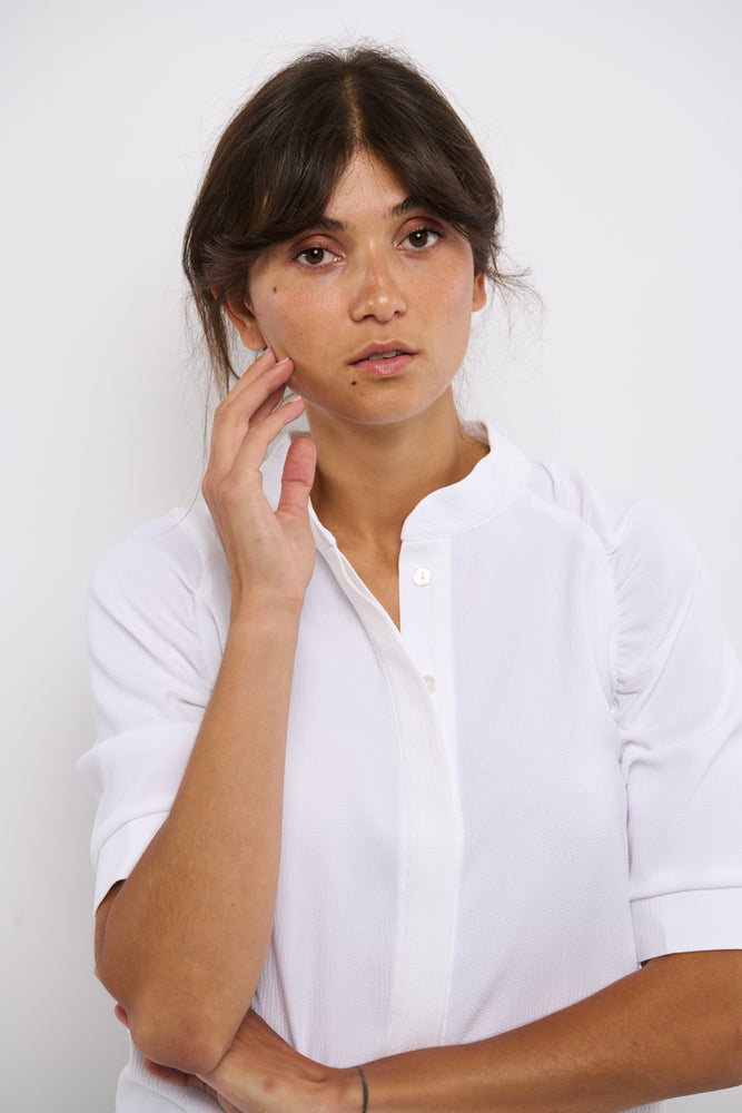 Tolsing Frida Skjorte / White Struktur
