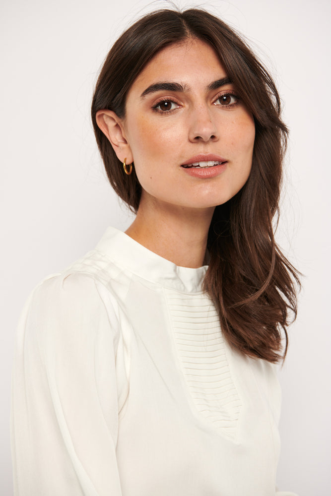 Tolsing Tine Vendeskjorte / White