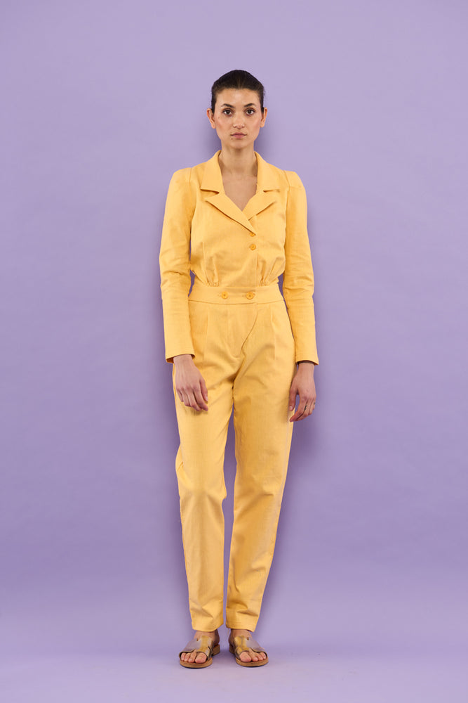 Sophia Lee Cordelia Jumpsuit  / Yellow