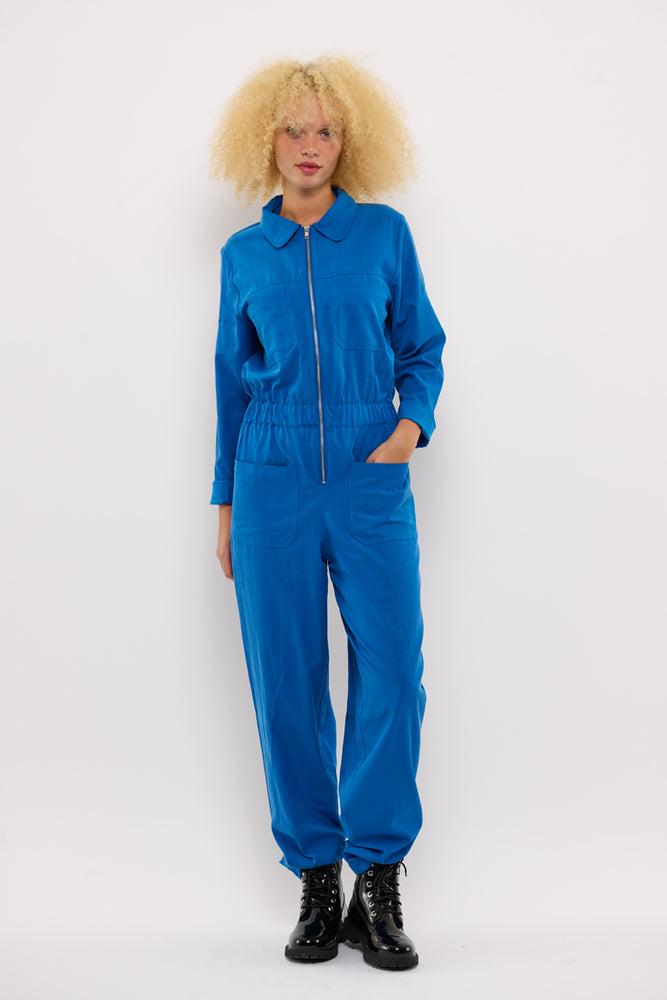 Sophia Lee Nora Boilersuit / Ocean blue