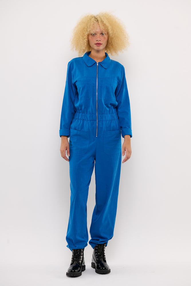 Sophia Lee Nora Boilersuit / Ocean blue