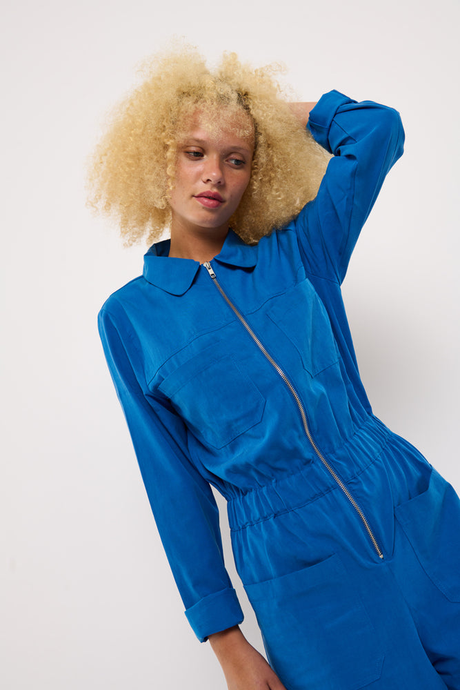 Sophia Lee Nora Boilersuit / Ocean blue