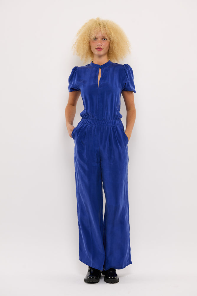 Sophia Lee Ronja Jumpsuit / Royal blue cupro