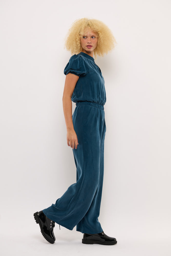 Sophia Lee Ronja Jumpsuit / Petrol cupro
