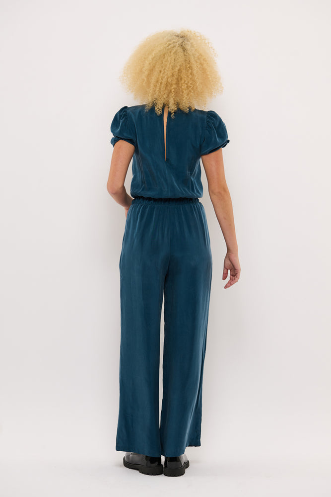 Sophia Lee Ronja Jumpsuit / Petrol cupro