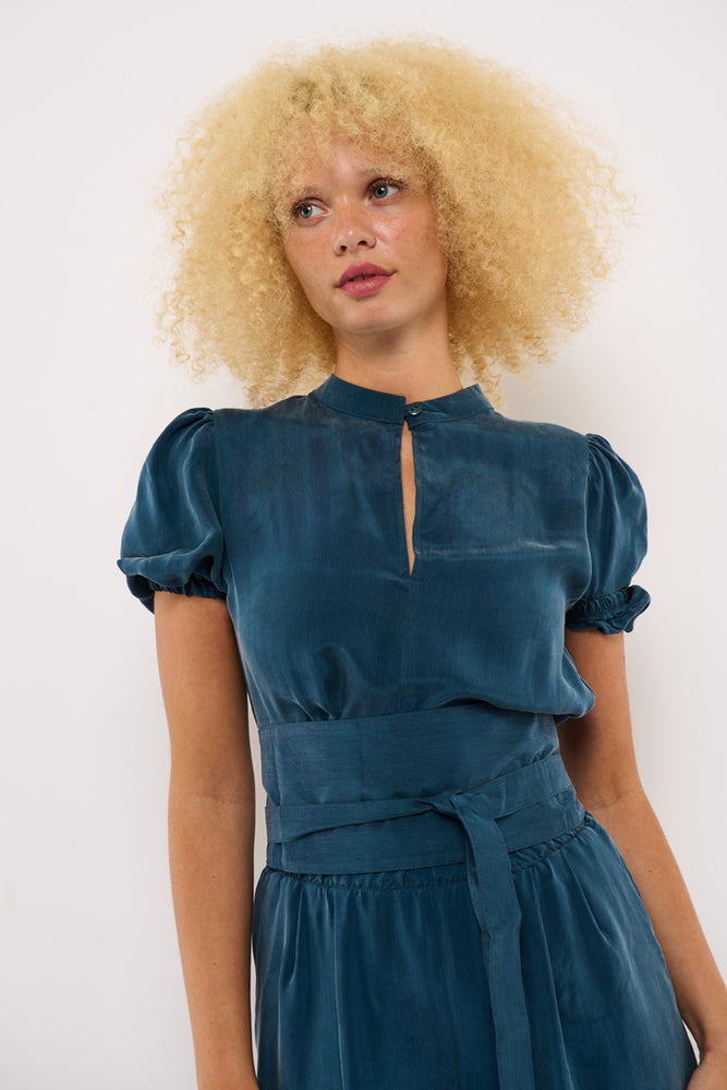 Sophia Lee Ronja Jumpsuit / Petrol cupro