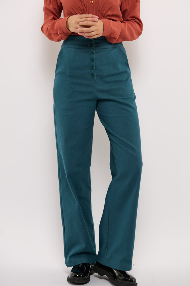 Sophia Lee Wilde Pants / Petrol cotton