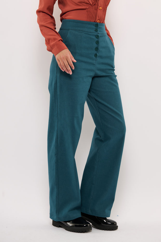 Sophia Lee Wilde Pants / Petrol cotton